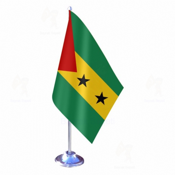 Sao Tome ve Principe Tekli Masa Bayraklar