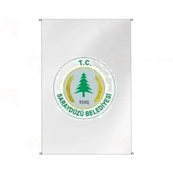Saraydz Belediyesi Bina Cephesi Bayraklar