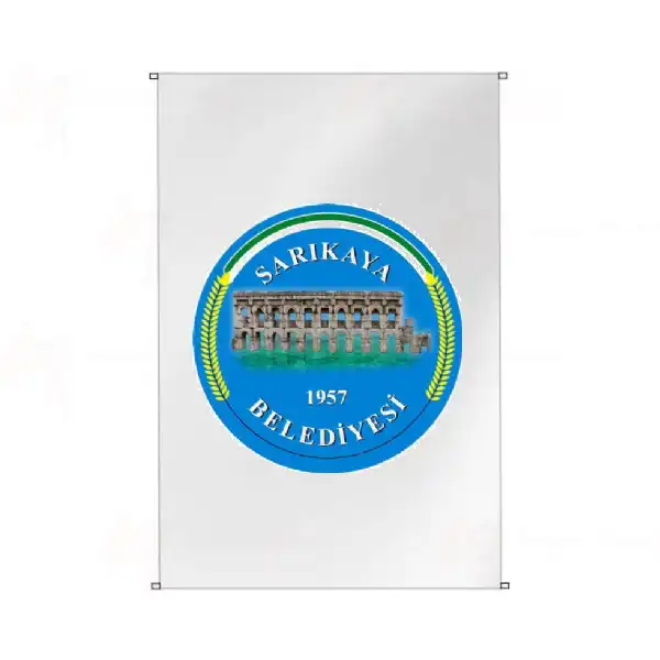 Sarkaya Belediyesi Bina Cephesi Bayraklar