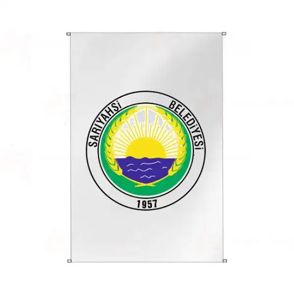Saryahi Belediyesi Bina Cephesi Bayraklar