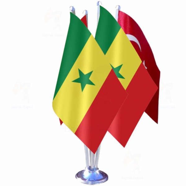 Senegal 4 L Masa Bayraklar