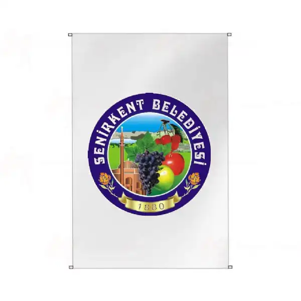 Senirkent Belediyesi Bina Cephesi Bayraklar