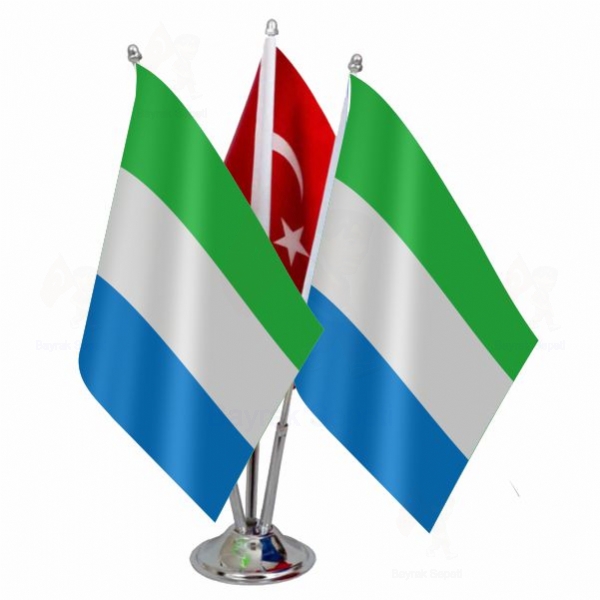 Sierra Leone 3 L Masa Bayraklar
