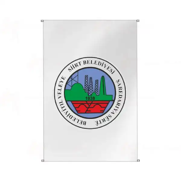 Siirt Belediyesi Bina Cephesi Bayraklar