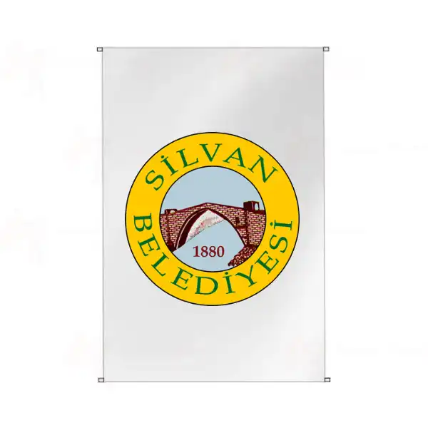 Silvan Belediyesi Bina Cephesi Bayraklar