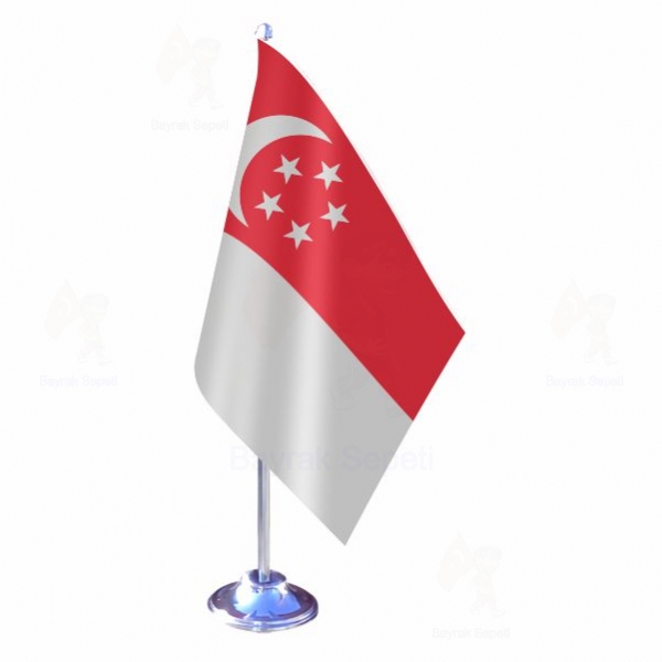 Singapur Tekli Masa Bayraklar