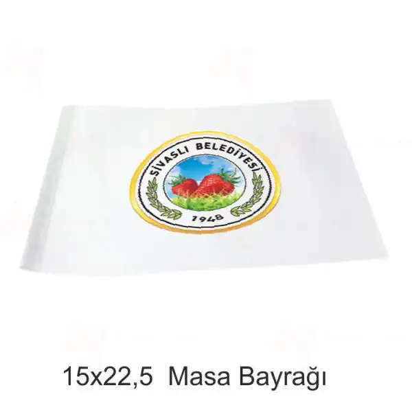 Sivasl Belediyesi Masa Bayraklar
