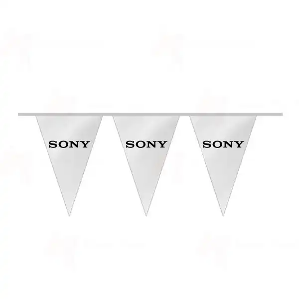 Sony İpe Dizili Üçgen Bayraklar