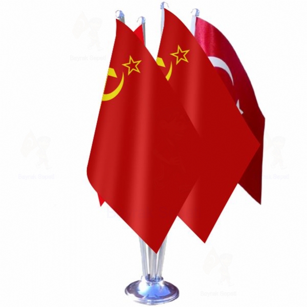 Sovyetler Birlii 4 L Masa Bayraklar