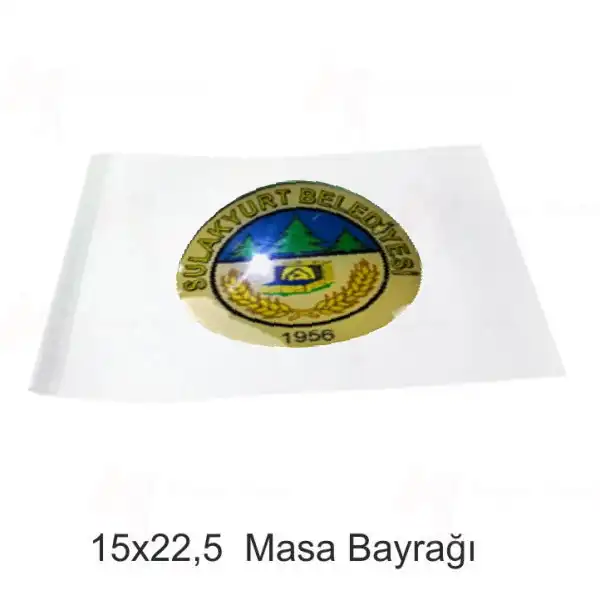 Sulakyurt Belediyesi Masa Bayrakları