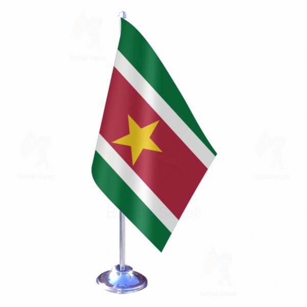 Surinam Tekli Masa Bayraklar Bul