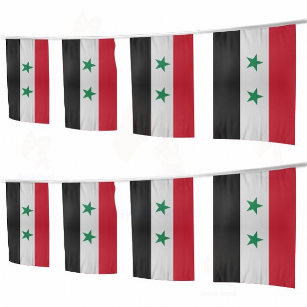 Suriye pe Dizili Ssleme Bayraklar Satlar