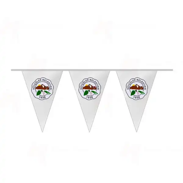 Sütçüler Belediyesi İpe Dizili Üçgen Bayraklar