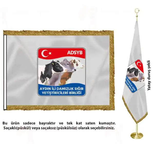 Tdsymb Trkiye Damzlk Sr Yetitiricileri Merkez Birlii Saten Kuma Makam Bayra Ebatlar