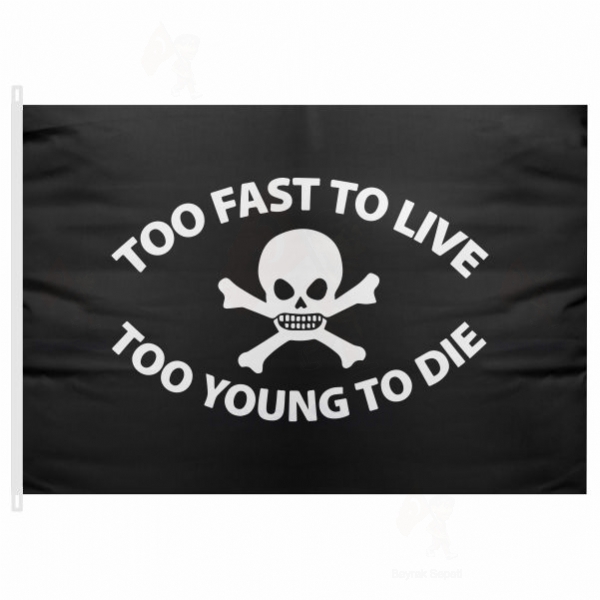 Too Fast To Live Too Young To Die 1972 Tapestry Flag