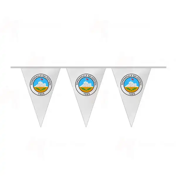 Toprakkale Belediyesi İpe Dizili Üçgen Bayraklar