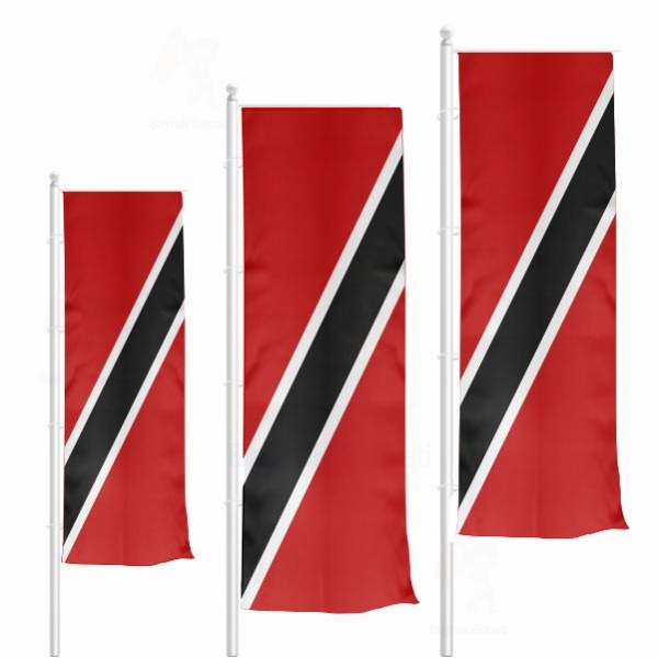 Trinidad ve Tobago Dikey Gnder Bayrak ls