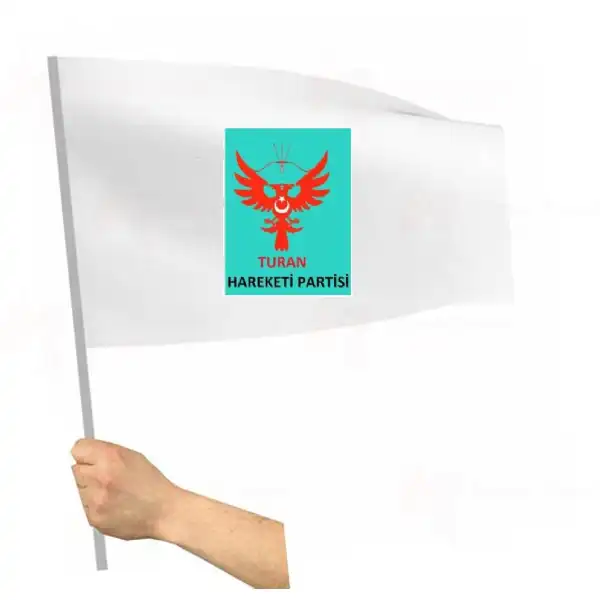 Turan Hareketi Partisi Sopalı Bayraklar