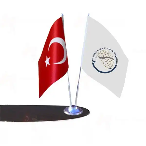 Trkiye Adalet Akademisi 2 Li Masa Bayraklar