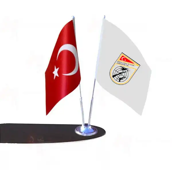 Trkiye Atclk ve Avclk Federasyonu 2 Li Masa Bayraklar