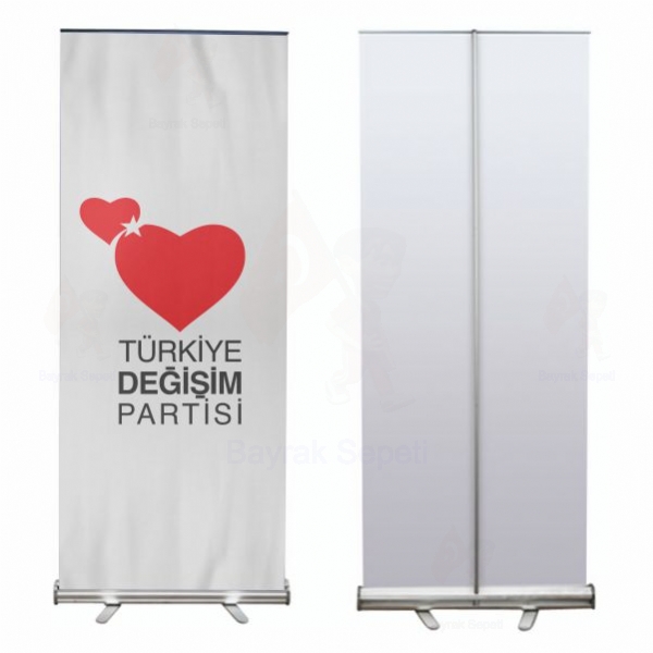 Trkiye Deiim Partisi Roll Up ve Banner eitleri
