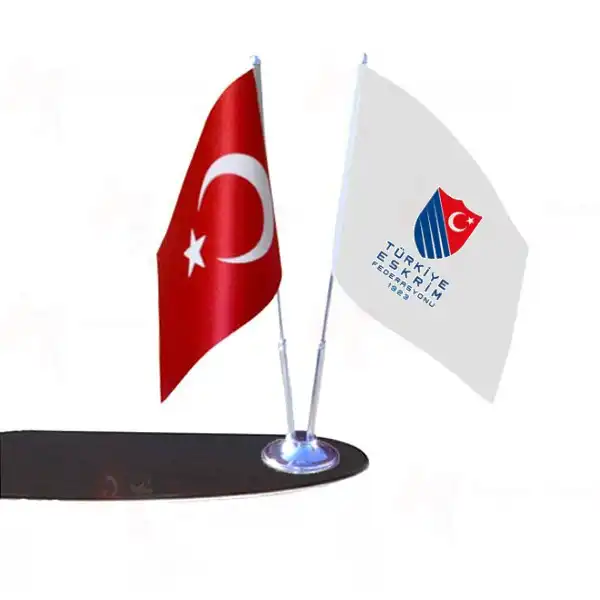 Trkiye Eskrim Federasyonu 2 Li Masa Bayraklar