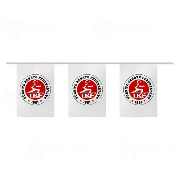 Trkiye Karate Federasyonu pe Dizili Ssleme Bayraklar