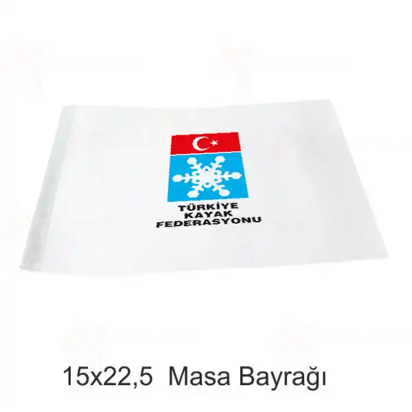 Türkiye Kayak Federasyonu Masa Bayrakları
