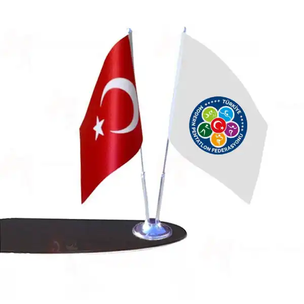 Trkiye Modern Pentatlon Federasyonu 2 Li Masa Bayraklar