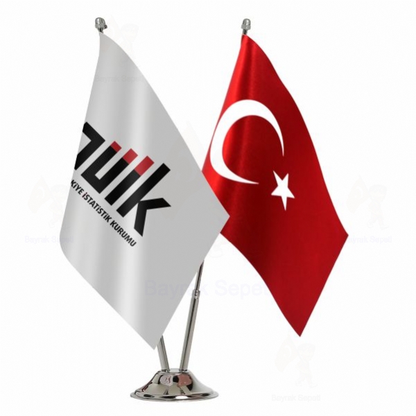 Trkiye statistik Kurumu 2 Li Masa Bayraklar