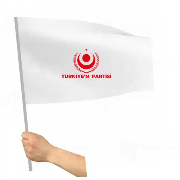 Türkiyem Partisi Sopalı Bayraklar