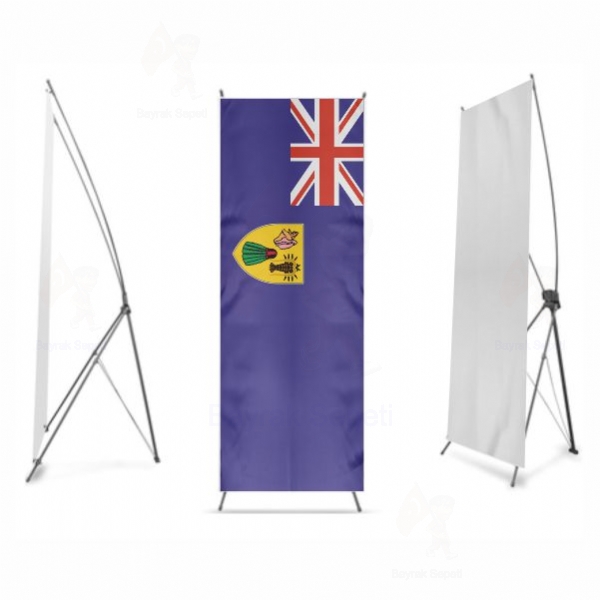 Turks ve Caicos Adalar X Banner Bask Tasarm