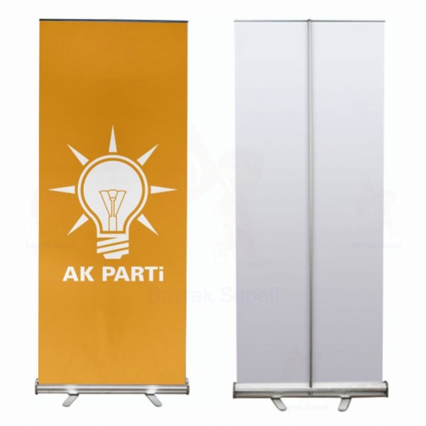 Turuncu Adalet ve Kalknma Partisi Roll Up ve Banner