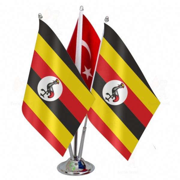 Uganda 3 L Masa Bayraklar