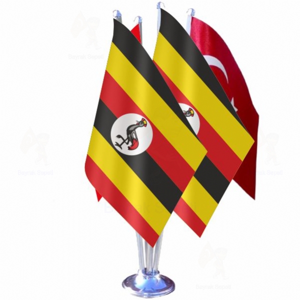 Uganda 4 L Masa Bayraklar malatlar