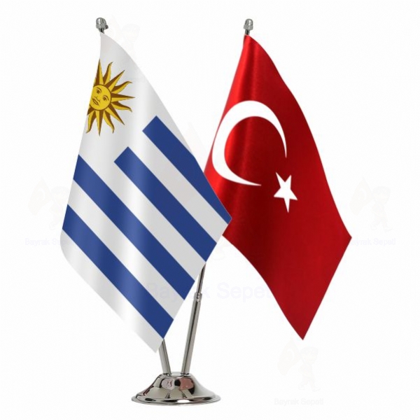 Uruguay 2 Li Masa Bayraklar ls