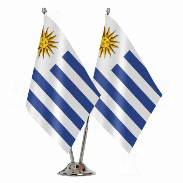 Uruguay 2 Li Masa Bayra Toptan Alm