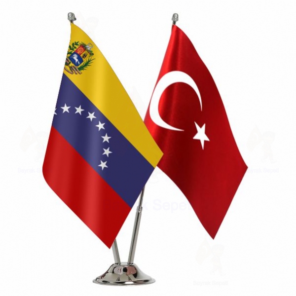 Venezuela 2 Li Masa Bayraklar