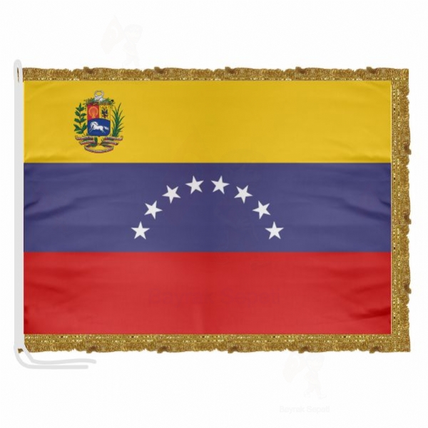 Venezuela Saten Kuma Makam Bayra Toptan