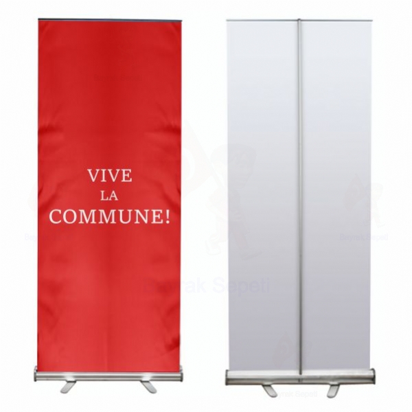 Vive la Commune Roll Up ve BannerSatn Al
