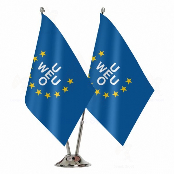 Western European Union 2 li Masa Bayra