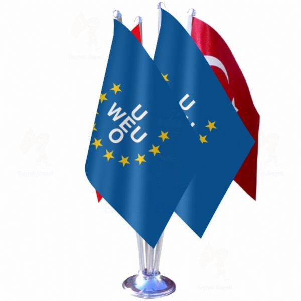 Western European Union 4 L Masa Bayraklar Nerede