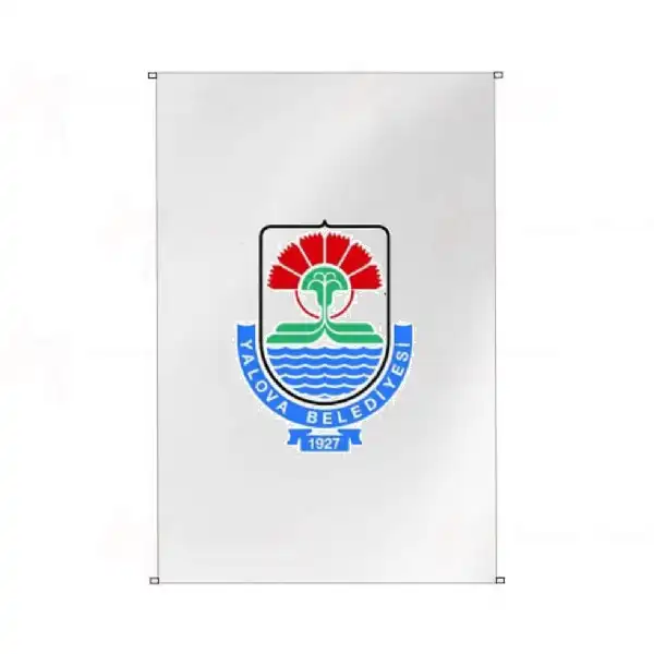 Yalova Belediyesi Bina Cephesi Bayraklar