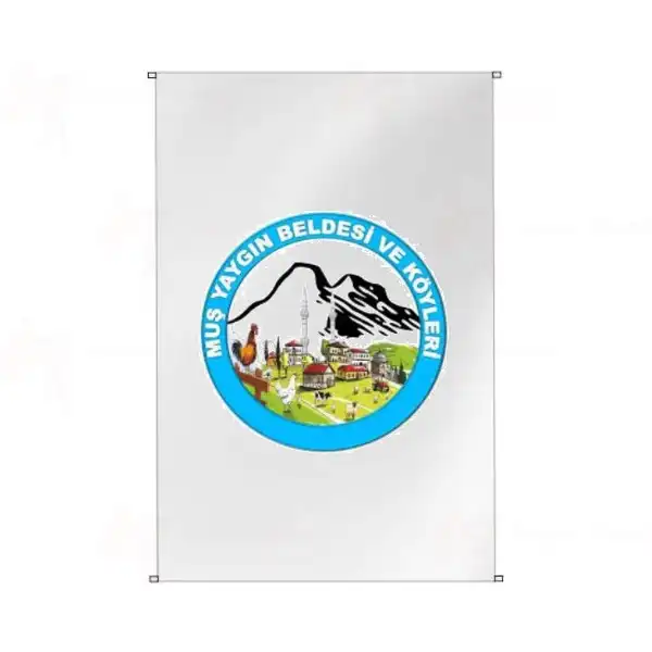 Yaygın Belediyesi Bina Cephesi Bayrakları