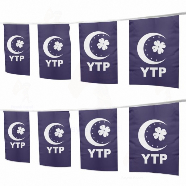 Yeni Trkiye Partisi pe Dizili Ssleme Bayraklar
