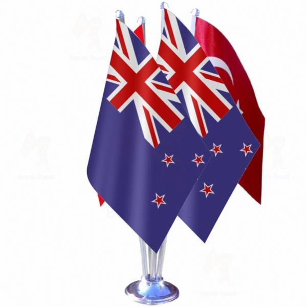 Yeni Zelanda 4 L Masa Bayraklar retimi ve Sat