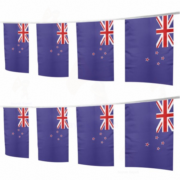 Yeni Zelanda pe Dizili Ssleme Bayraklar