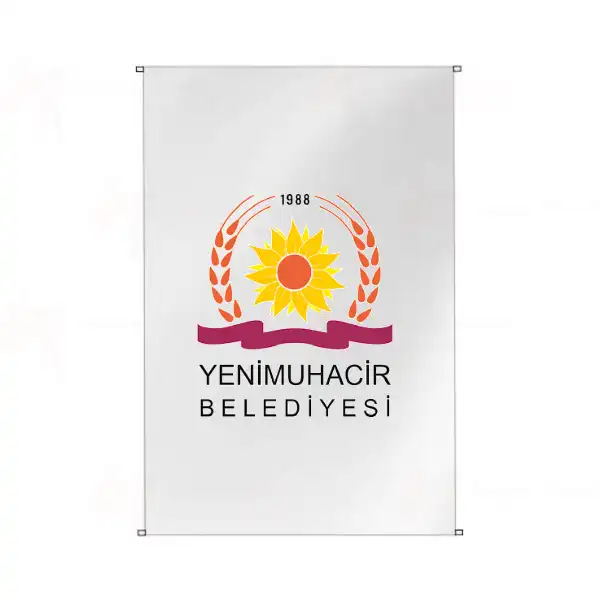 Yenimuhacir Belediyesi Bina Cephesi Bayraklar