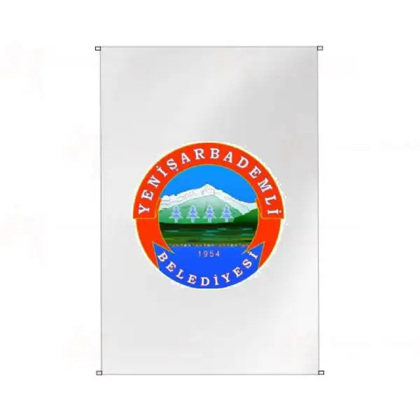 Yeniarbademli Belediyesi Bina Cephesi Bayraklar