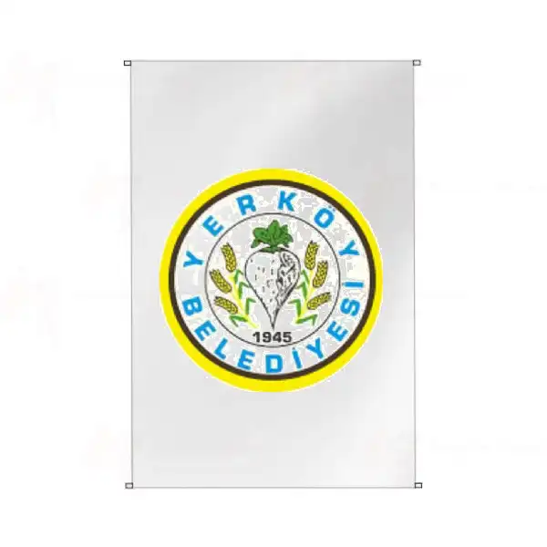 Yerky Belediyesi Bina Cephesi Bayraklar